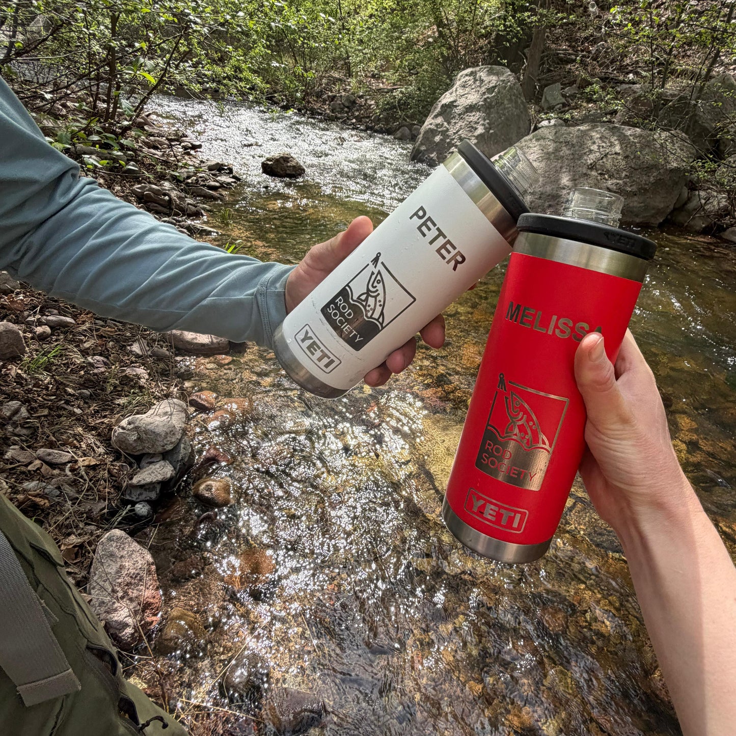 Borraccia Yeti Rambler da 18 oz (532 ml) con logo Rod Society