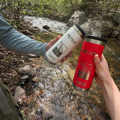 Borraccia Yeti Rambler da 18 oz (532 ml) con logo Rod Society